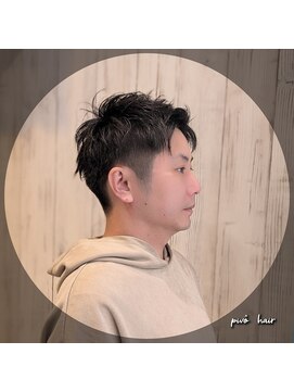 ピヴォヘアー(pivo hair) メンズカット アップバングショート
