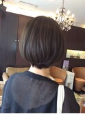 ショートボブオリーブブラウンナチュラルベージュ