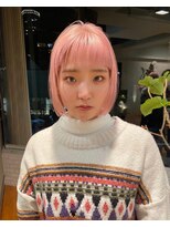 ダブ アオヤマ(DaB AOYAMA)&nbsp;シャギー&ライン　　ペールピンク