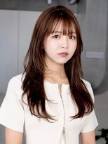 テクネ 天神大名(techne) 天神大名今泉くびれレイヤーウルフ顔まわりカット韓国風巻き髪