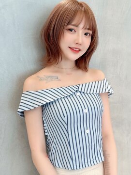 ロンド エメ 柏(Lond aimer) 大人ガーリー/レイヤーショート/前髪白髪/20代30代40代50代/柏柏