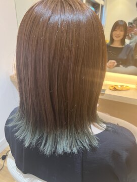 クララ 水海道店(CLALA) ベージュ×毛先ブリーチ