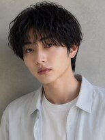 キュー(Cue_) ツイストマッシュニュアンスパーマシャドウパーマアップバング