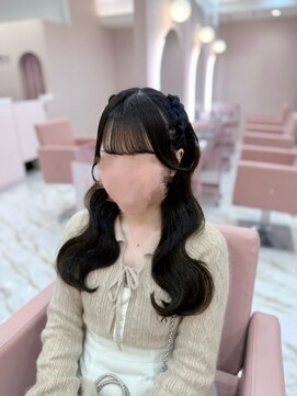 ヘアセット アリエス 池袋駅東口店(Aries) 編み上げハーフツイン