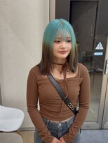 リアン(LIAN)&nbsp;チョコミントカラー　ハイトーン　ルーツカラー