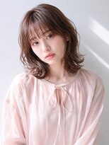 ジェニーバイメノン(JENNIE by Menon) デジタルパーマ レイヤーミディアム ショコラブラウン