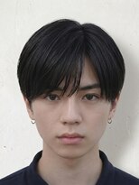 グロウ 天神店(growth)&nbsp;ナチュラルマッシュニュアンスシースルーコンマバングメンズ