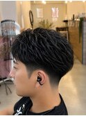 ニュアンスパーマ×フェードショート
