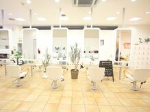 ヘアーデザイン シースタイル(HAIR DESIGN C STYLE)の雰囲気（白を基調とした明るい店内[江田/あざみ野/白髪染め]）