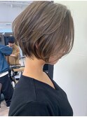 絶壁解消×ワンカールパーマ×大人ショート
