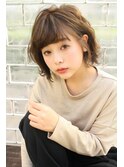 アッシュベージュ×インナーカラー