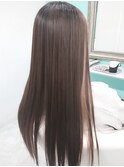 白髪縮毛矯正+白髪染めメテオ髪質改善カラーAfter