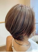 明るい白髪染めスタイル