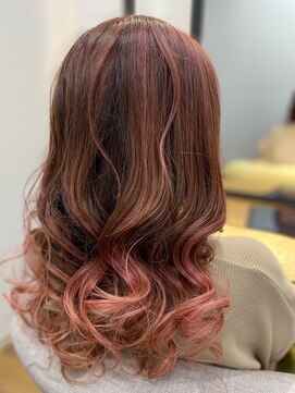 マーレ(MARLE./) ピンク×バレイヤージュ