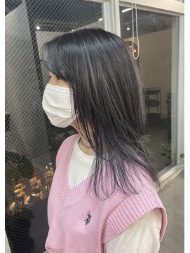 ラニヘアサロン(lani hair salon) 【ハイライトカラー】シルバー×透けブラック