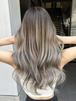 ロンド レア 天神大名店(Lond Le’a)&nbsp;ミディアムヘアデザインカラーフェイスフレーミング暗めカラー