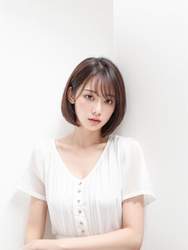トゥーリ 筑紫野店(tuuli) くびれ艶レイヤーエモージュ前髪ピンクベージュマチルダボブ y