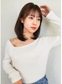 扱いやすいワンカールレイヤーミディ×韓国レイヤーカット