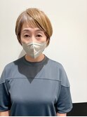 【Lateliercontent MIHO】40代50代60代　脱白髪染め丸みショート
