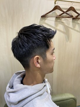 グレースマンカフェ(GRACE MAN CAFE) 【メンズカジュアル】アップバングショートスタイル!!