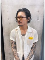 サク(Sac.)&nbsp;メンズ　ミディアム　パーマスタイル