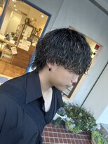 ディープ(Deep)&nbsp;メンズカット 波巻きスパイラルパーマ ウルフカット