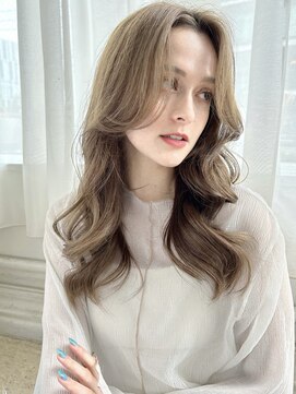 バイオレット 表参道店(Violet) カーテンバング くびれヘア ブリーチなし透明感カラー