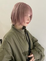 サンク 原宿 表参道(cinq)&nbsp;ダブルカラーレイヤーボブミディアムレイヤーショートウルフボブ