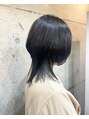 ディーバヘア ワカヤマ(DIVA HAIR wakayama)&nbsp;cut/ウルフ,ネオウルフcolor/ブルーブラック