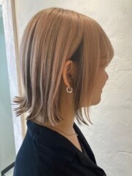 アロマヘアルーム 横浜店(AROMA hair room) インナーグレージュチラ見えカラーオータムブラウン/横浜西口