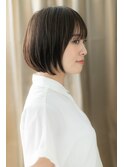 □アッシュブラックひし形ショートボブ404-2北浦和30代40代50代