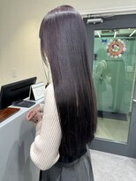 ウニレ バイ センス(unire by sense)&nbsp;【ブリーチ１回】理想の髪色に！暗めラベンダーカラーで艶々！