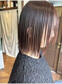 ぱつっとボブ