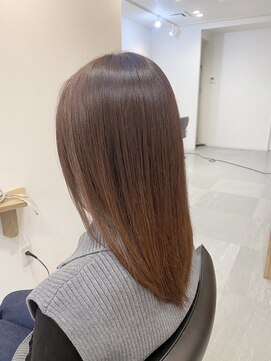 コニー アンド リリー(conne&riri) 【お客様スタイル】レッド×ブラウン×ミディアムヘア