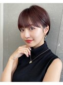小顔に見せるヘア/ネビージュ/ショートヘア/ショートカット