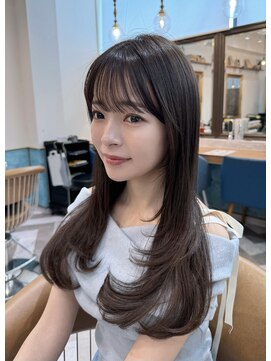 ロンドアベニール 北千住(Lond avenir) くびれヘア/顔周り/韓国/レイヤーカット/ハイライト/前髪/北千住