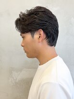 エリマバイフィフス 調布(elima by fifth) 調布センターパートフェザーパーマショートメンズパーマ刈り上げ