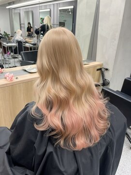 メルトトウキョウ(melt.tokyo) インナーカラー/トリートメント/デザインカラー/ペールピンク