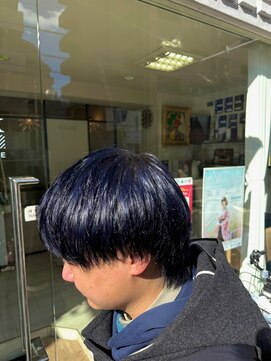 ヘアーメイク ニューヨーク 千駄木店(Hair Make NEWYORK) ネイビーカラー