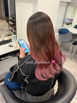 アース 青葉台店(HAIR&MAKE EARTH)&nbsp;グラデーションピンクヘア