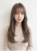髪質改善ブリーチなしカラー顔まわりレイヤー小顔カット