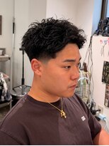 メゾンフォーメン 心斎橋店(Maison for men) アクティブショート ピンパーマ テーパーフェード