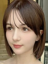 ピス 堀江(PIS) 抜け感抜群!顔まわりレイヤー&ストレートボブ&艶グレージュ★
