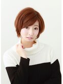 フェミニンショートボブ。