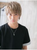 モテ髪のサイドパートショートB