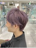 大人メンズスタイリッシュ刈り上げブリーチカラー