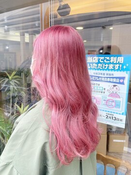 カルフール ロコ 草加西口店(Carrefour LOCO) ピンクヘア/ダブルカラー/ヘアカット/ケアブリーチ/透明感