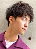 エルマーク(L-MARK) アップバングツーブロックバーバーフェードツイストメッシュ