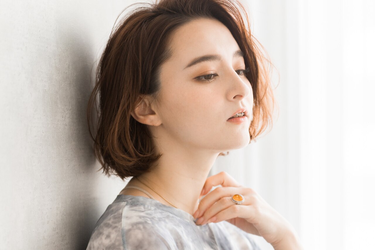 【oggi3stepトリートメント付】　デザインカット+シャンプーブロー　　　　