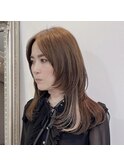 シールエクステ40枚で【ミディアムウルフスタイル】